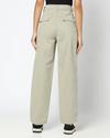 Women Straight Fit Pleated Trousers