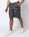 Men Camouflage Print Relaxed Fit Cargo Shorts