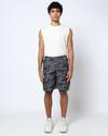 Men Camouflage Print Relaxed Fit Cargo Shorts
