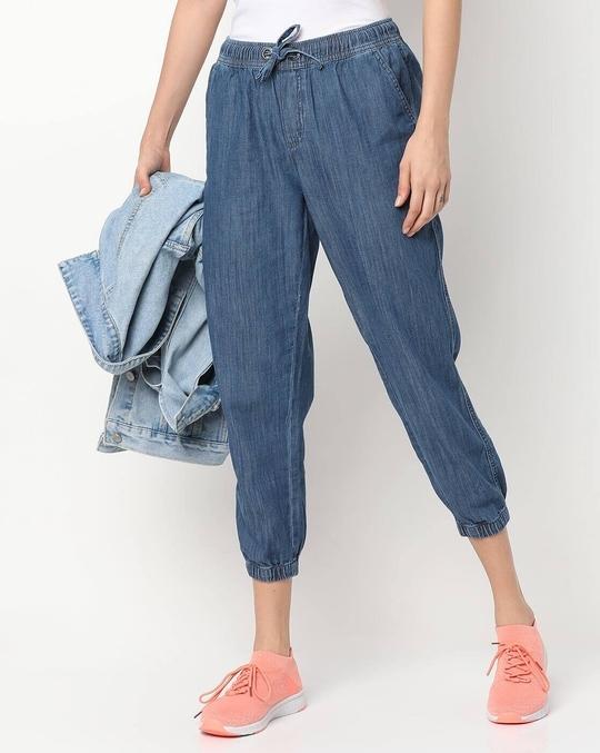 Washed Mid-Calf Length Pants