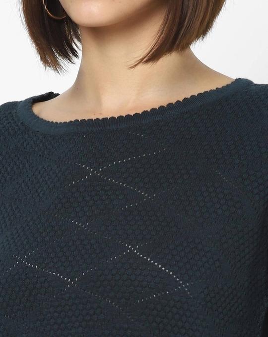 Round-Neck Cotton Sweater