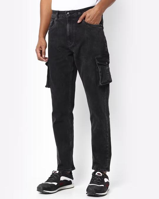 Men Slim Fit Cargo Jeans