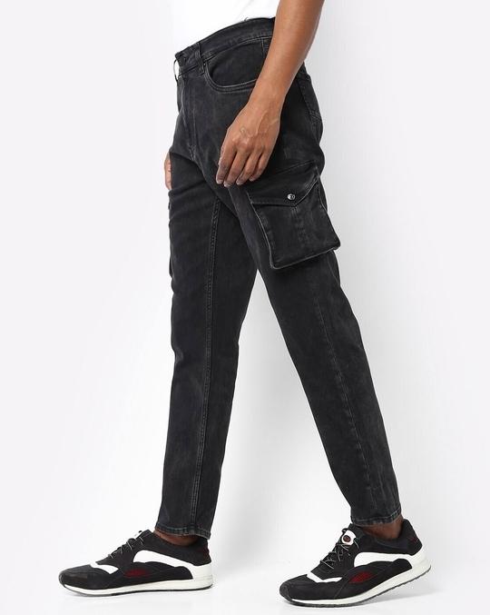Men Slim Fit Cargo Jeans