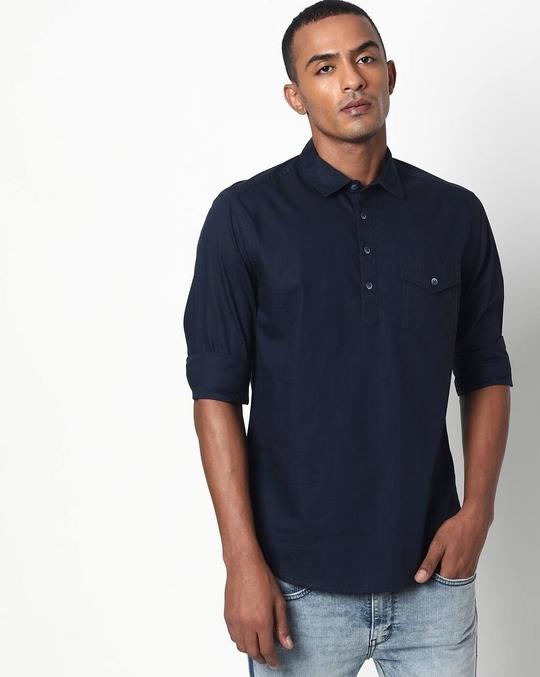 Shirt with Flap Pocket
