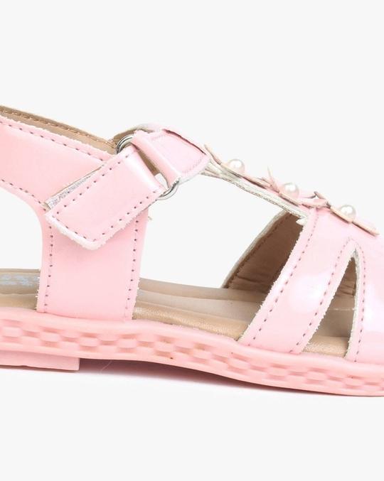 Floral Embellished Strappy Sandals