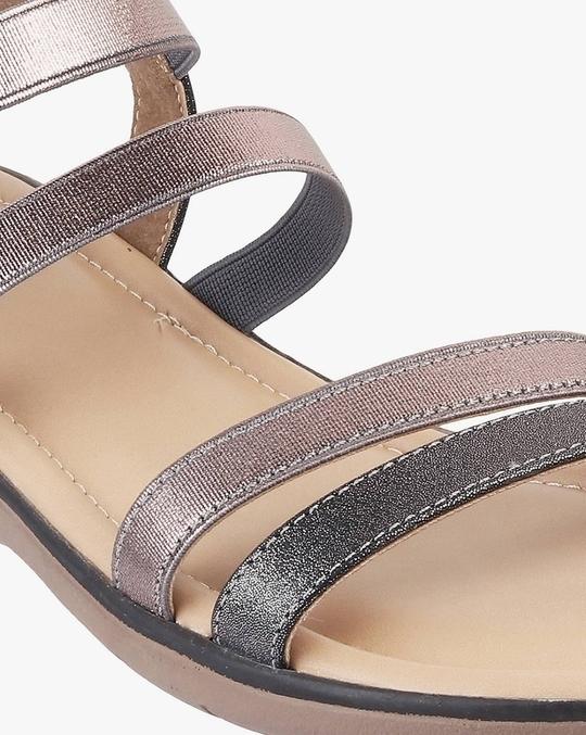 Women Strappy Slingback Flat Sandals