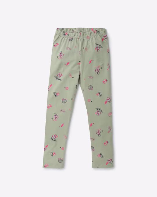 Printed Leggings with Elasticated Waist