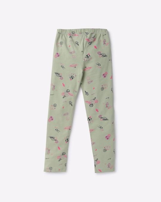 Printed Leggings with Elasticated Waist
