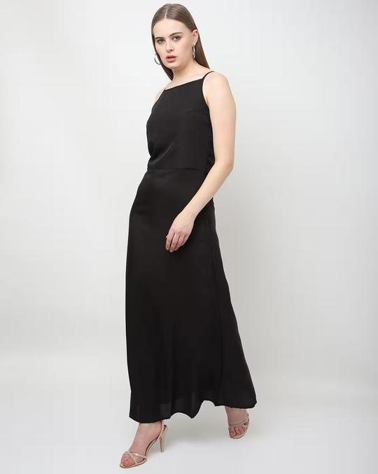 Boat-Neck A-Line Dress