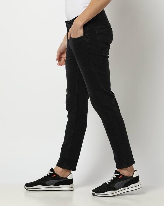 Men Cropped Fit Jeans