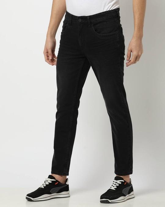 Men Cropped Fit Jeans