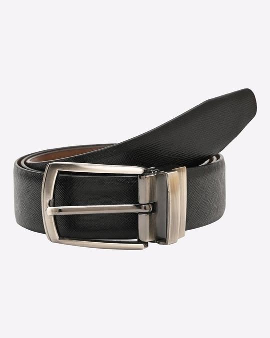 Leather Belt with Buckle Closure