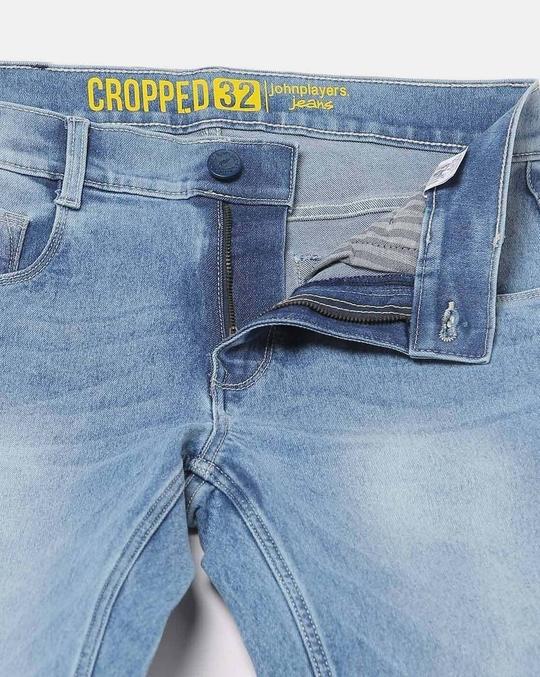 Men Cropped Fit Jeans