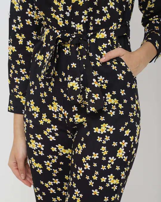 Floral Print Jumpsuit