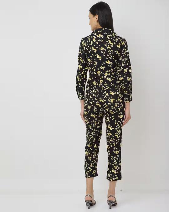 Floral Print Jumpsuit
