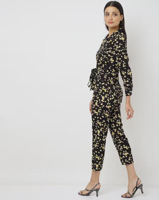 Floral Print Jumpsuit