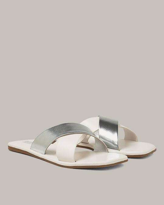 Criss-Cross Strap Flat Sandals