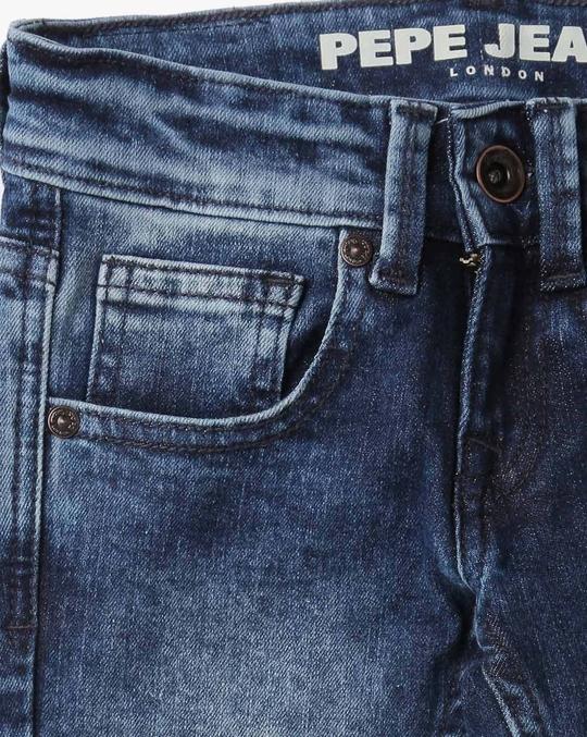 Acid-Wash Regular Fit Jeans