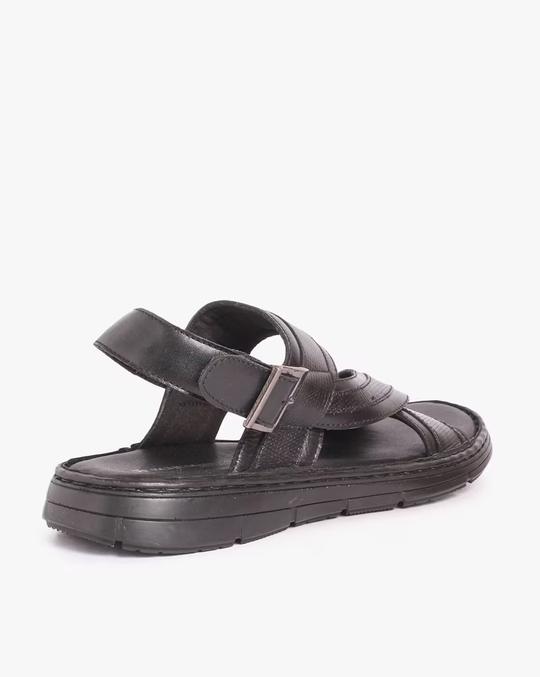 Criss-Cross Strap Slip-On Sandals