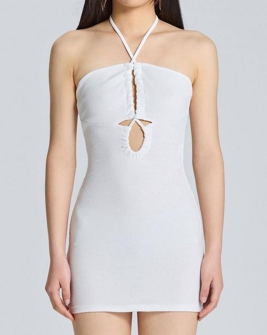Halter-Neck Mini Bodycon Dress