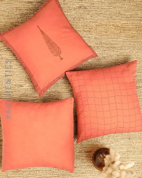 Set of 3 Handblock Print Cushion Covers