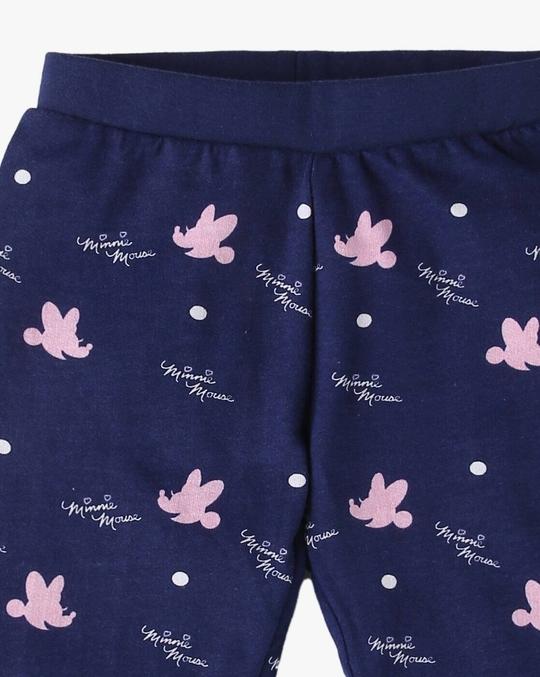 Minnie Mouse Print Hoodie & Joggers Set