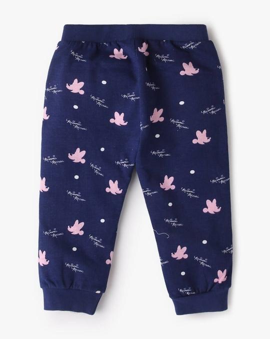 Minnie Mouse Print Hoodie & Joggers Set