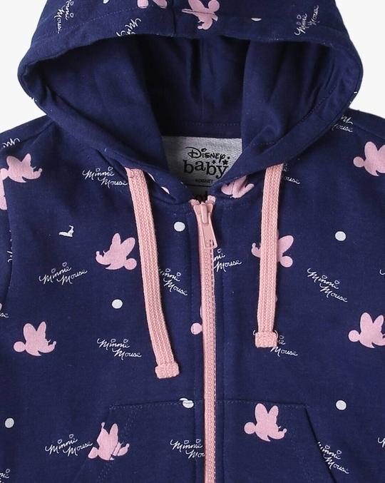 Minnie Mouse Print Hoodie & Joggers Set