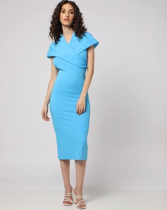 V-Neck Bodycon Dress
