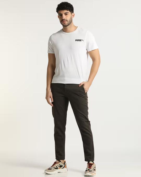 Slim Tapered Fit Flat-Front Trousers