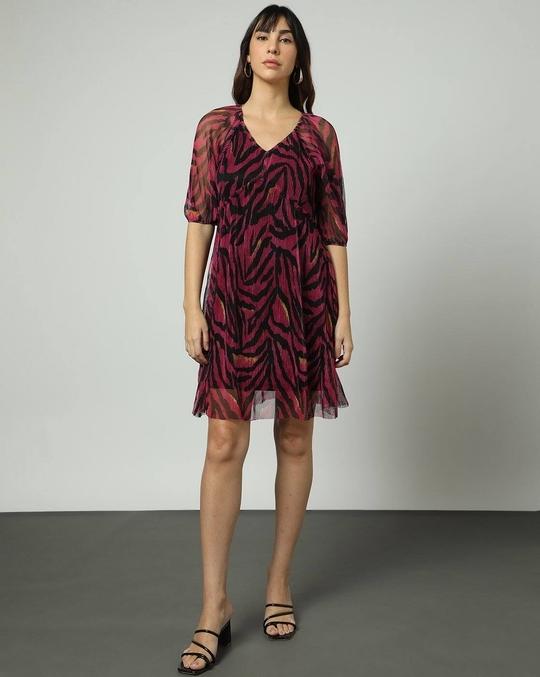 Animal Print A-Line Dress