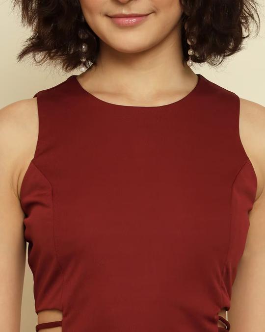 Sheath Dress with Cutouts