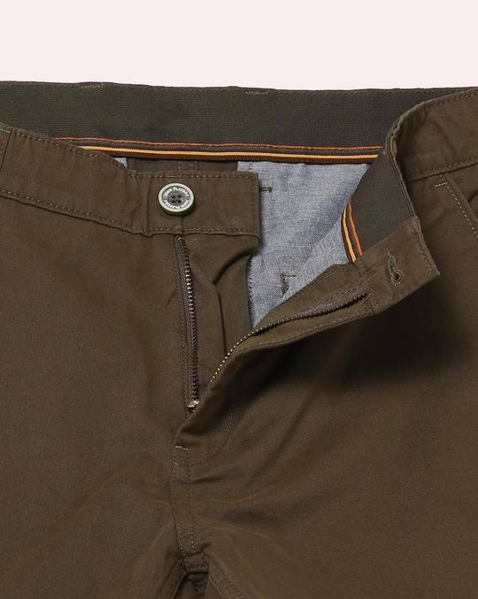 Flat-Front Cropped Fit Trousers