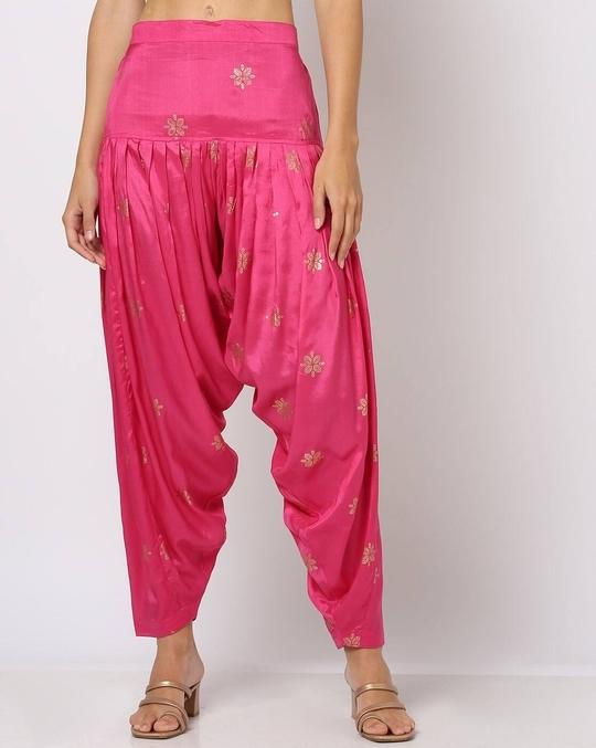 Women Foil Print Straight Kurta & Patiala Set