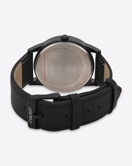 Black Dial Analogue Fashion Watch with Day Date Function For Men