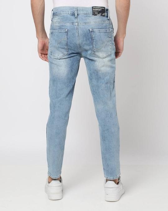 Men Cropped Fit Jeans
