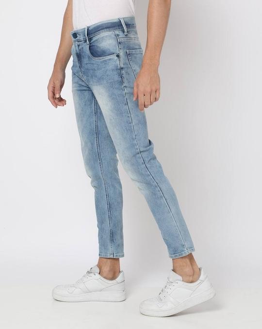 Men Cropped Fit Jeans