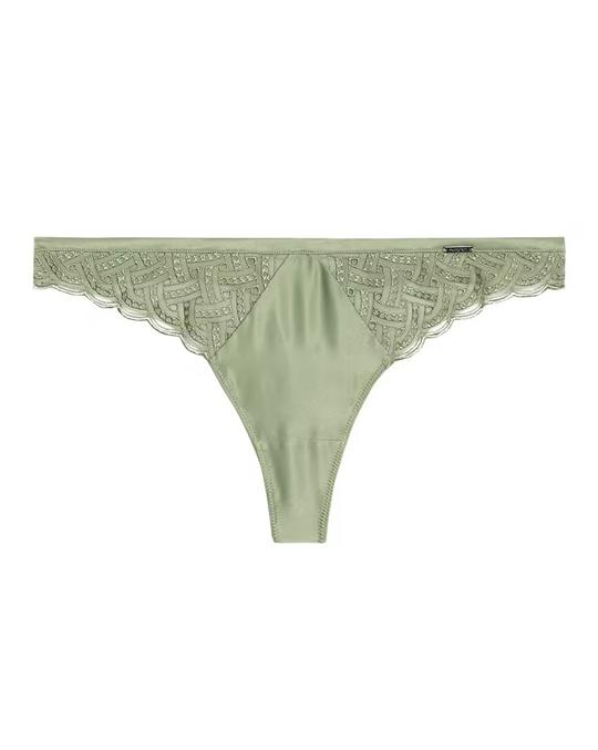 Women Embroidered Thong