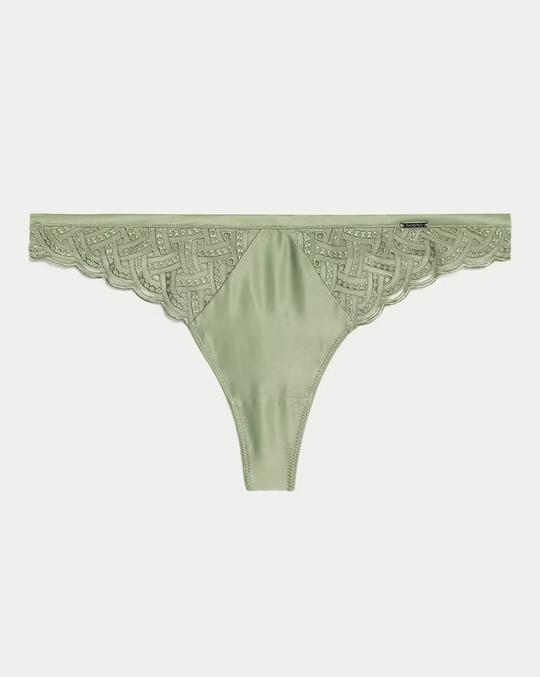 Women Embroidered Thong