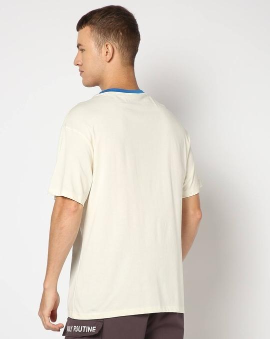 Men Relaxed Fit Crew-Neck T-Shirt with Placement Print