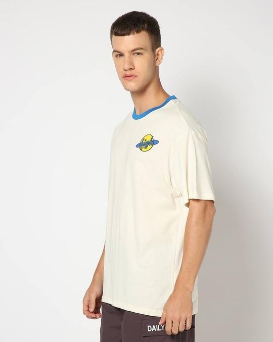 Men Relaxed Fit Crew-Neck T-Shirt with Placement Print