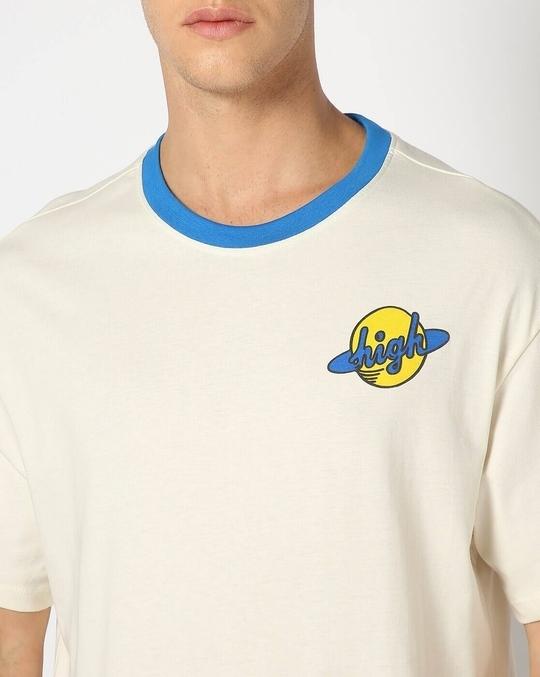 Men Relaxed Fit Crew-Neck T-Shirt with Placement Print