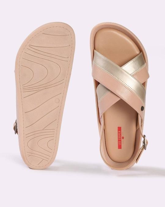 Women Slip-On Sandals with Buckle Closure
