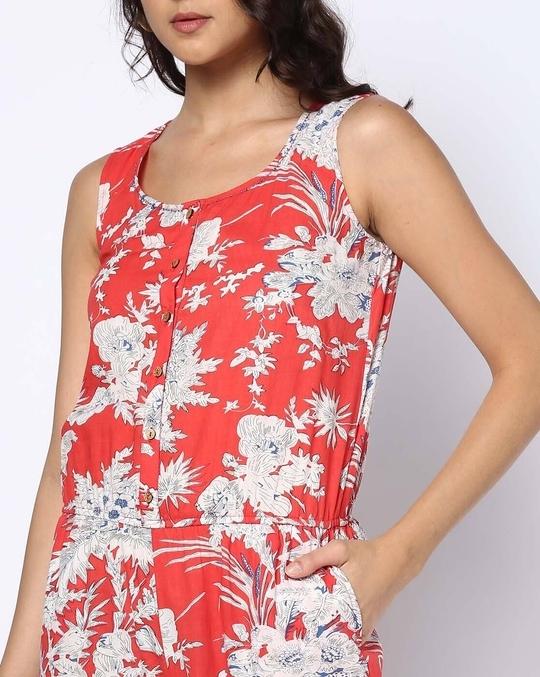 Women Floral Print Jumpsuit