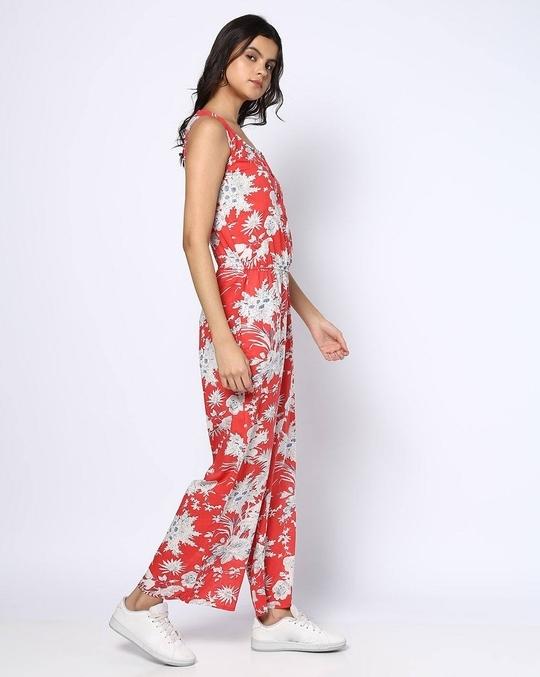 Women Floral Print Jumpsuit