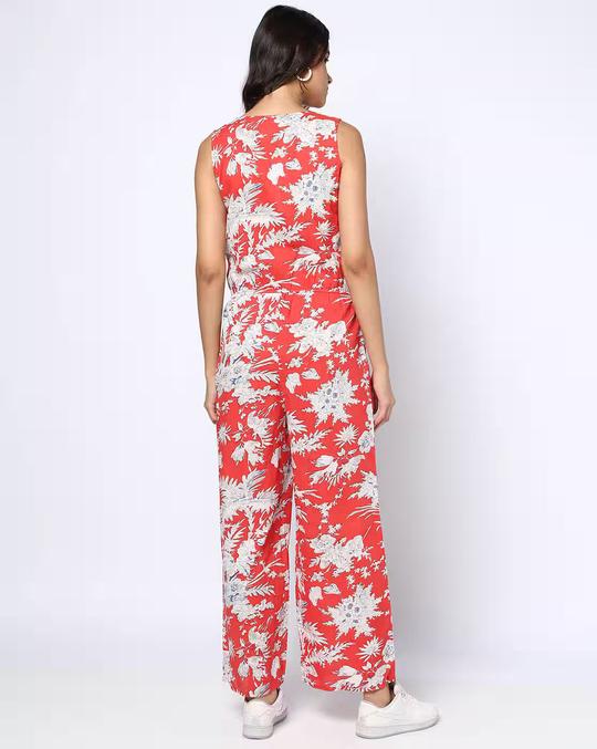 Women Floral Print Jumpsuit