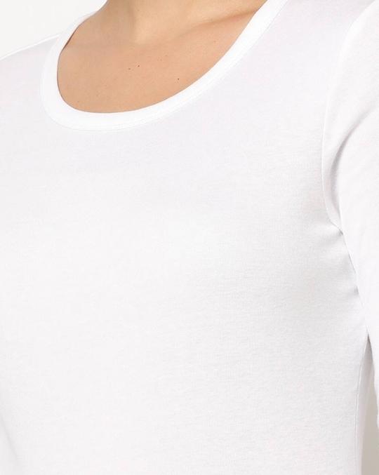 Scoop-Neck T-Shirt with Full Sleeves