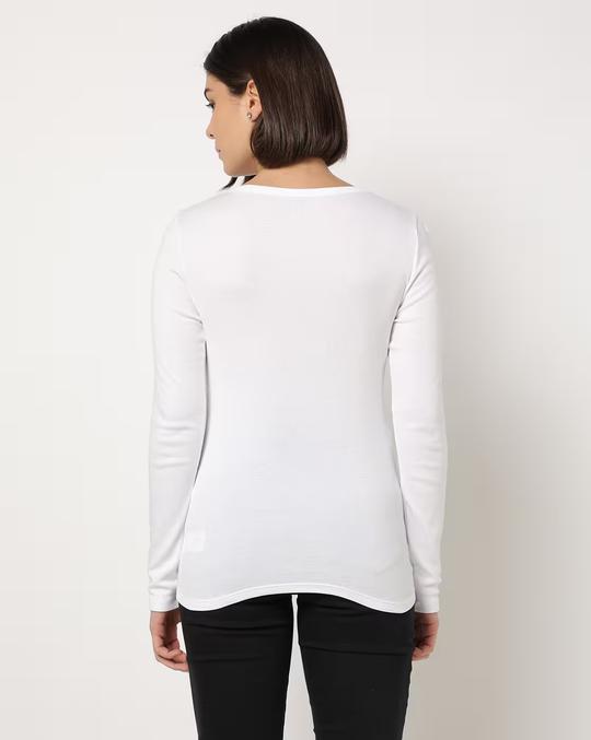 Scoop-Neck T-Shirt with Full Sleeves