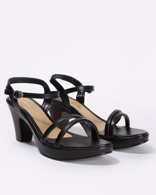 Women Strappy Chunky Heeled Sandals