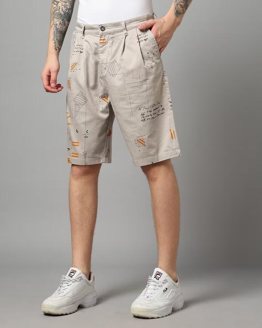 Men Geometric Print Regular Fit Shorts